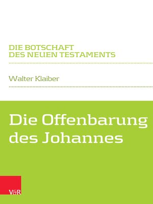 cover image of Die Offenbarung des Johannes